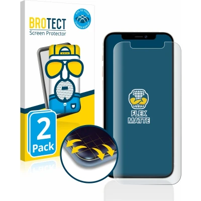 Afbeelding van BROTECT Screenprotector voor Apple iPhone 12 / Pro Folie Beschermfolie matte volledig dekking (2 Stuks)
