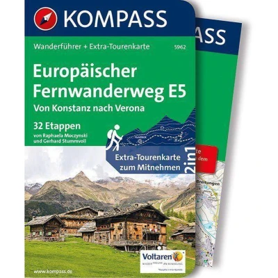 Afbeelding van KOMPASS Wanderführer Europäischer Fernwanderweg E5, Von Konstanz nach Verona
