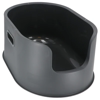 Afbeelding van Adori Kattentoilet Kattenbak 25x40x61 cm Donkergrijs
