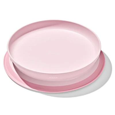 Afbeelding van OXO tot Stick &amp; Stay Bord Babybord Kinderbord Bordje zuignap Baby servies Blossom