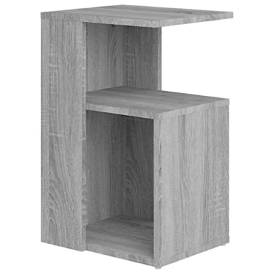 Afbeelding van vidaXL Bijzettafel Sonoma grijs 36x30x56 cm bewerkt hout