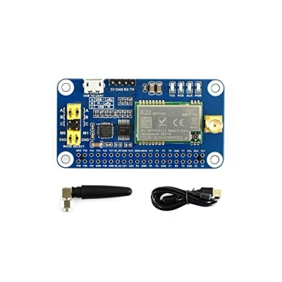 Afbeelding van Waveshare SX1262 Lora hoed voor Raspberry Pi Spread Spectrum Modulatie 868MHz Frequentie Band Auto Multi Level Repeating Ondersteunt Draadloze Parameter Configuratie en Fixed Point Transmissie