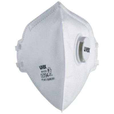 Afbeelding van uvex silv Air class.3310 8763310 Fijnstofmasker met ventiel FFP3 15 stuk(s) EN 149:2001 + A1:2009 DIN
