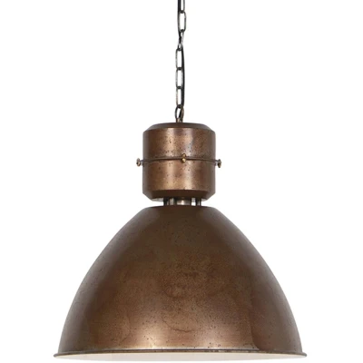 Afbeelding van QAZQA Industriele hanglamp roest Flynn