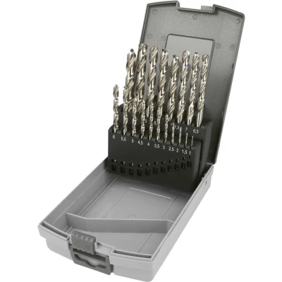 Afbeelding van Heller 29384 6 HSS Co 5 Metaal spiraalboorset 19 delig Kobalt, Geslepen DIN 338 Cilinderschacht 1 set(s)