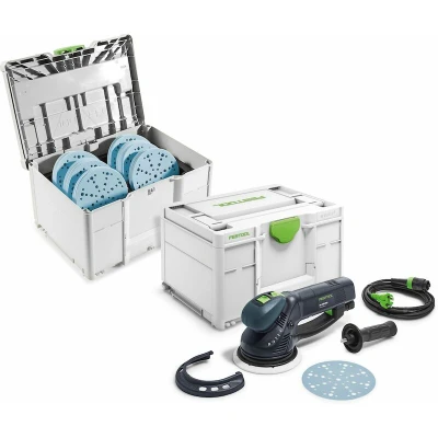Afbeelding van FESTOOL RO 150 FEQ SYS Gr roterende excenterschuurmachine rotex 720W in systainer SYS3 M 237 + schuur D150 set