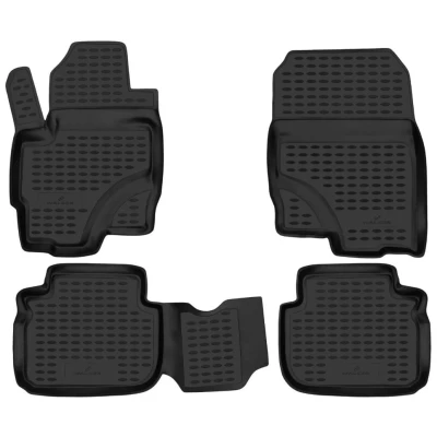 Afbeelding van WALSER XTR 75212 Vloermatset Rubber voor en achter Zwart Op maat gemaakt