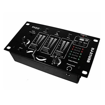 Image de Table de mixage 4 voies 6 entrées +USB DJ 21USB