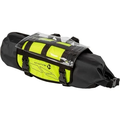 Afbeelding van M WAVE Rough Ride Fietsstuurtas voor volwassenen, uniseks, neongeel, ca. 59 x 23 cm