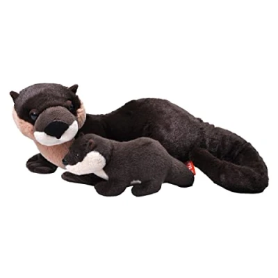 Afbeelding van Wild Republic Knuffelotter Junior 58 X 38 Cm Pluche Bruin 2 delig