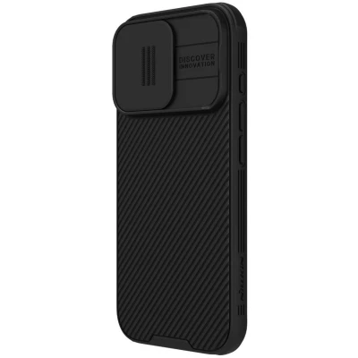 Afbeelding van Nillkin CamShield Magnetisch Hoesje Geschikt voor Apple iPhone 16 Pro Compatibel met MagSafe Camera Slider Back Cover Extra Bescherming Zwart