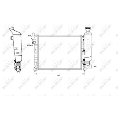Afbeelding van Radiateur NRF 58807