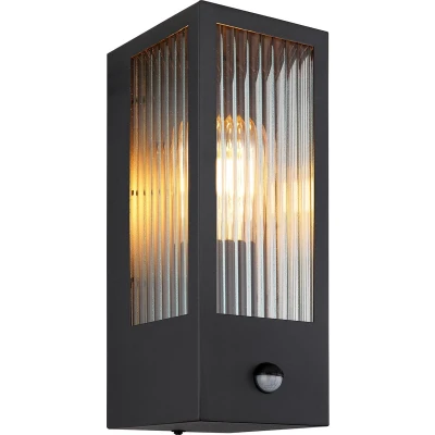Afbeelding van Globo wandlamp Gundula zwart metaal 31980S