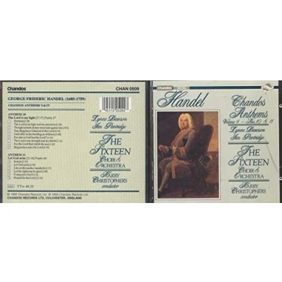 Afbeelding van Handel: Chandos Anthems Vol 4 / Christophers, The Sixteen