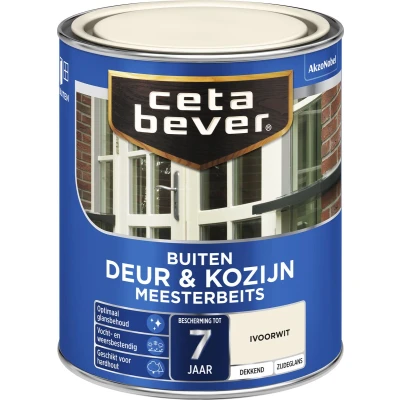 Afbeelding van Ceta Bever Dekkend Meesterbeits 743 Ivoorwit Zijdeglans Blanke lak &amp; Beits