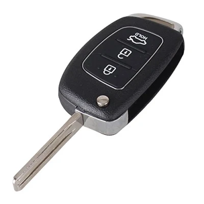 Afbeelding van Sleutelhoes voor Hyundai Santa Fe Tucson i10 i20 i40 ix20 ix35 3 knoppen vouwsleutel afstandsbediening