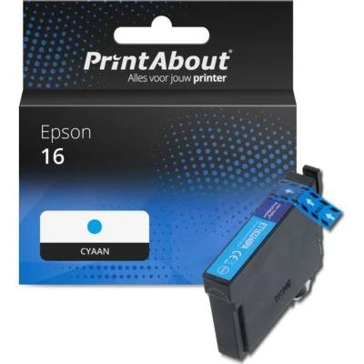 Afbeelding van Huismerk Epson 16 (C13T16224012) Inktcartridge Cyaan
