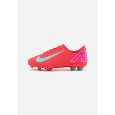 Afbeelding van Nike Performance Vapor 16 CLUB FG/MG Unisex Voetbalschoenen met kunststof noppen voor kinderen, Maat: 32, Ember glow/aurora green