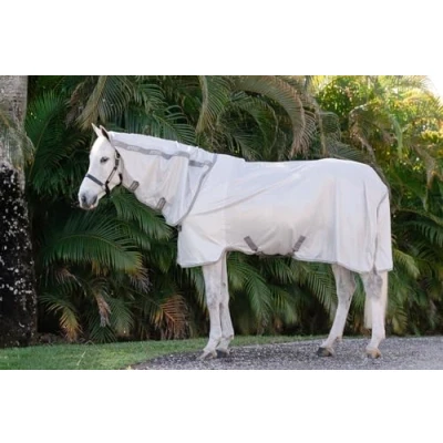 Afbeelding van Horseware Vliegendeke Amigo Integrated Zilver/Grijs