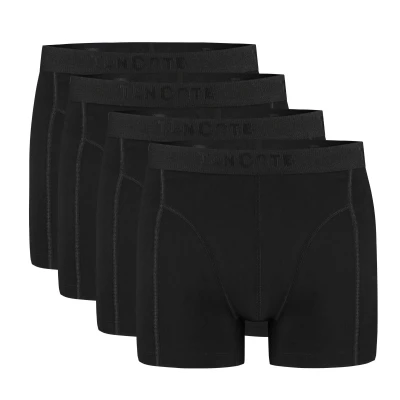 Afbeelding van Ten Cate Basics shorts zwart 4 pack voor Heren Maat S