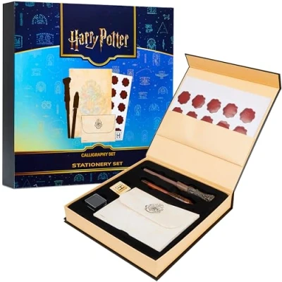 Afbeelding van Harry Potter Schrijfwarenset, Briefpapier Set met Pennen en Zegel Stickers, Stationery Set, Educatief Speelgoed, Creatief Geschenk, Cadeau Jongens Meisjes