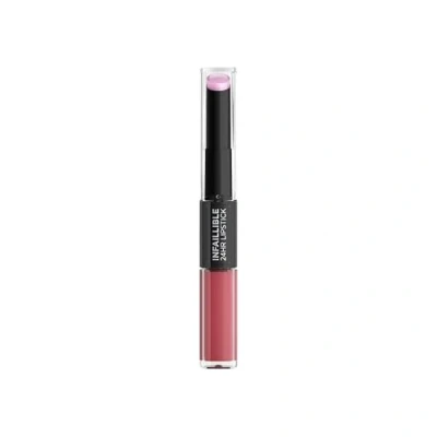 Image de L&#039;Oréal Paris Rouge à lèvres Infaillible 24H Lipstick 213 Toujour Teaberry Rose longue tenue en 2 étapes 5.7ML