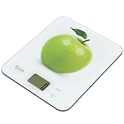 Afbeelding van keukenweegschaal TM Appel 8 kg 22,4 x 18,5 cm