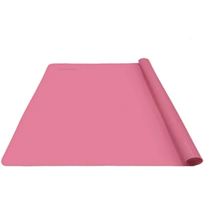 Afbeelding van Conntertop geïsoleerde siliconen mat voor keuken beschermer bakmat tafel (1 stuk XL roze tapijt)