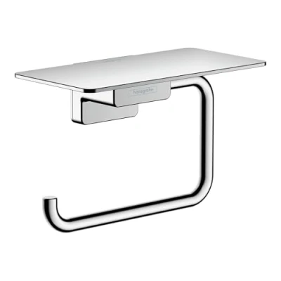 Afbeelding van Hansgrohe AddStoris closetrolhouder met planchet