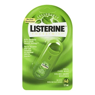 Afbeelding van Listerine FreshBrush PocketMist Mondspray Compacte Ademverfrisser met Mint voor Langdurige Frisse Adem