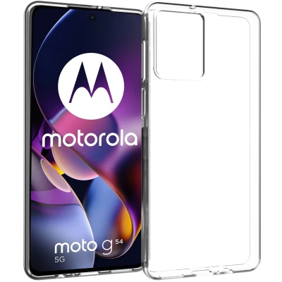 Afbeelding van Accezz Hoesje Geschikt voor Motorola Moto G54 Siliconen Clear Backcover Transparant