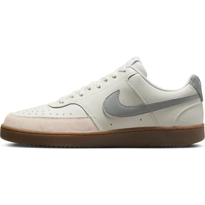Afbeelding van NIKE Court Vision Lo, Baskets pour homme, 44.5 EU, Sail Lt Smoke Grey Orewood Brn White, EU
