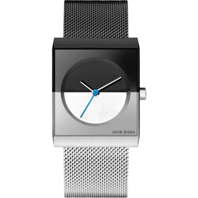 Afbeelding van Jacob Jensen 525 Classic horloge dames Zwart diameter 24 mm kleur gecoat roestvrij staal