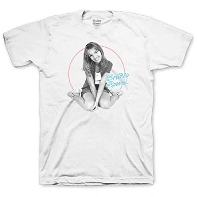 Afbeelding van Britney Spears Classic Circle Heren T shirt L Wit