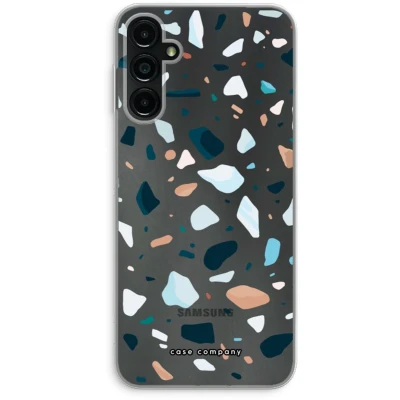 Afbeelding van Case Company® hoesje geschikt voor Samsung Galaxy A14 Terrazzo N13 Soft Cover Telefoonhoesje Bescherming aan alle Kanten en Schermrand