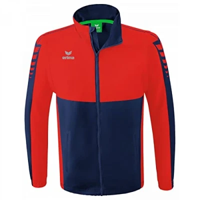 Afbeelding van Six Wings jack met afneembare mouwen new navy/rood / XXXXL