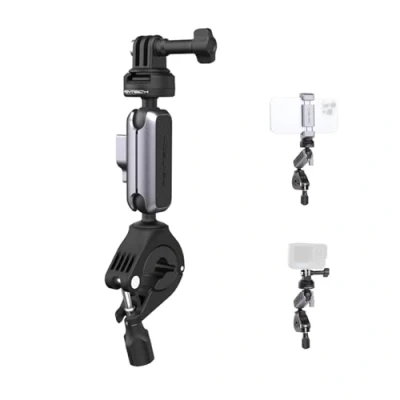 Afbeelding van PGYTECH CapLock Support pour Guidon de Moto DJI OSMO Action 5 Pro/4/3/Pocket 3, Gopro Hero 13/12/11/10, Caméra Insta360 Ace Pro 2/X4/X3/ONE RS/R avec Adaptateur Filetage 1/4&quot; 20