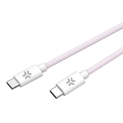 Afbeelding van USB C kabel Celly USBCUSBCCOTTPK Roze 1,5 m