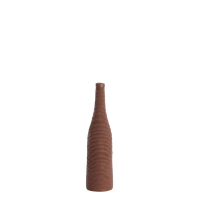 Afbeelding van Light &amp; Living Vaas YOUNA Ø10x40cm Rood