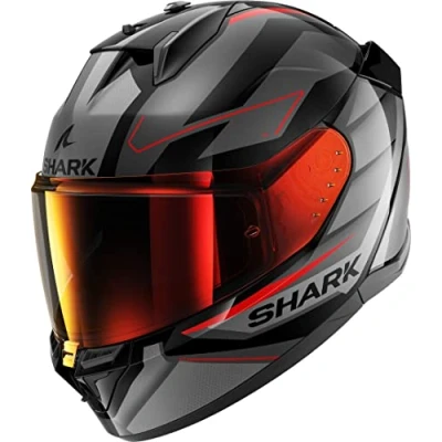 Afbeelding van Shark D Skwal 3 Sizler Black Anthracite Red KAR L Maat Helm