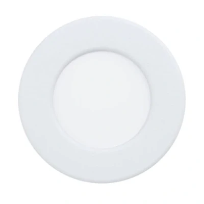Afbeelding van EGLO Fueva 6 Led inbouwspot, plafondlamp, inbouwlamp, badkamer, kunststof, wit, warmwit, IP44, diameter 8,6 cm