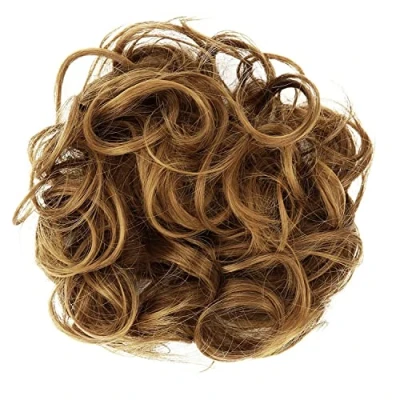 Afbeelding van PRETTYSHOP XL haarstukje Chouchou voor het verkrijgen van volumineus opgedaan haar, krullen, knot, lichtbruin, G16E