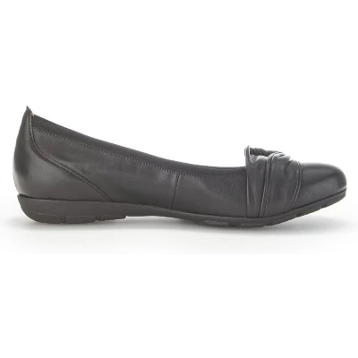 Afbeelding van Gabor 24.165.27 dames ballerina zwart maat 38 (EU) 5 (UK)