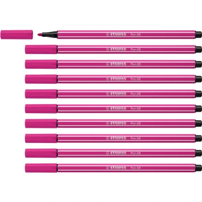 Afbeelding van Markeerstiften Stabilo Pen 68 Roze 10 Stuks
