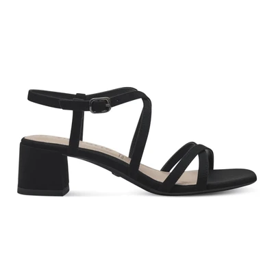 Afbeelding van Tamaris Sandalen, Dames, Maat: 37, Black Textiel