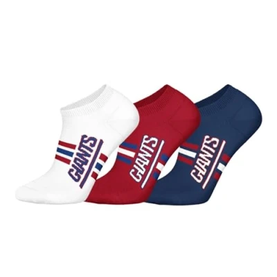 Afbeelding van NFL NY GIANTS 3pk Sneaker Socks Wit/Rood/Blauw Maat 35/38