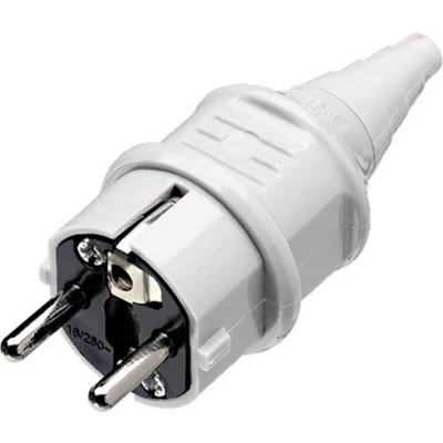 Afbeelding van MENNEKES 10749 Stekker met randaarde Kunststof 230 V Wit IP44