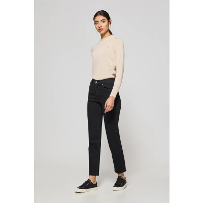 Afbeelding van Polo Club Dames Zwarte Jeansbroek ‘Telma’ Met Details 40