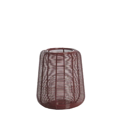 Afbeelding van Light &amp; Living Windlicht ADETA Ø18x21cm Rood