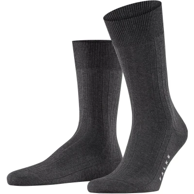 Afbeelding van Falke Milano Business &amp; Casual Sokken, Heren, Maat: 43/44, Anthracite mel